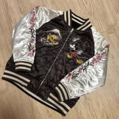 ミッキーマウス トラ刺繍ジャケット スカジャン リバーシブル 1928 120