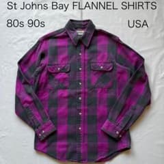 St Johns Bay セントジョンズベイ ネルシャツ 80s 90s USA - メルカリ