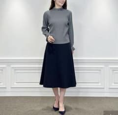 M-PREMIER エムプルミエ 未使用 ニットジョーゼットスカート - メルカリ