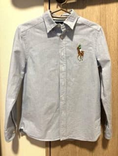 美品 ラルフローレン オックスフォードシャツ ビックポニー ボーイズ