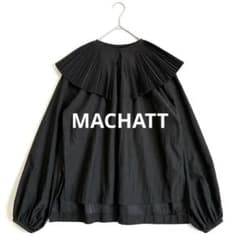 美品 マチャット MACHATT プリーツ オーバーカラー ブラウス - メルカリ