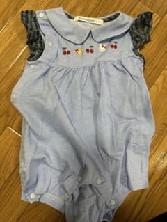 familiar 水色ロンパース 70 - メルカリ