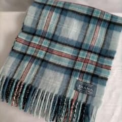 英国製ロキャロン ダイアナ妃メモリアル カシミヤ100%マフラー