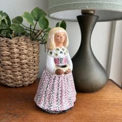 Rutebo ルーテボ フィギュア フラワーガール 北欧ビンテージ