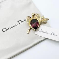 2833-3 タグ付き極美品✨Dior ブローチ 金 CD ロゴ 希少 刻印 - メルカリ