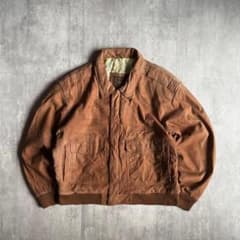 90s vintage】A-2 フライトジャケット レザーブルゾン 短丈 本革