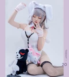 未使用】 スーパーダンガンロンパ2 七海 千秋 白バニーガール コスプレ