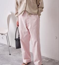 美品SpickandSpan Higuchi×S チノワイドパンツ ピンク38 - メルカリ