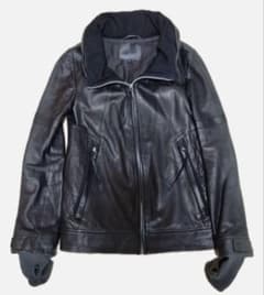 レザージャケット ラムレザー archive 00s お兄系 ダークウェア - メルカリ