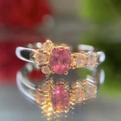 天然非加熱 アレキサンドライト ダイヤモンド 計0.52ct PT1000 - メルカリ