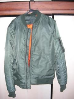オリーブグリーン MA-1ジャケット XL - メルカリ