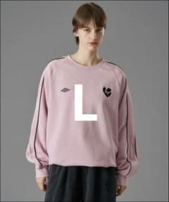 UMBRO ONCILYコラボ パイピングドローコードスウェット ピンク L