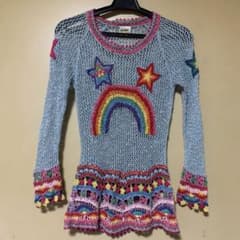 HYSTERIC GLAMOUR ヒステリックグラマー ニットかぎ編 レインボー