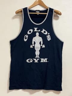GOLD'S GYM リンガータンクトップ L ネイビー 横川尚隆 ゴールドジム