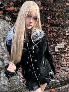 極美品】ファー付 ナポレオンジャケット Y2K グランジ Opium ギャル