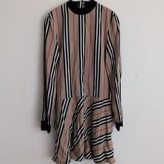 BURBERRY ストライプ柄 長袖ワンピース 14Y - メルカリ
