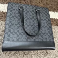 極美品】COACH メンズ 2wayビジネスバッグ ヘリテージ 黒 | Japonya