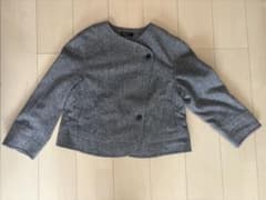 北欧暮らしの道具店 やわらかツイードに、一目惚れ ノーカラー