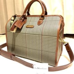 極希少 美品】ポロラルフローレン 千鳥格子 ボストンバッグ 2way 大