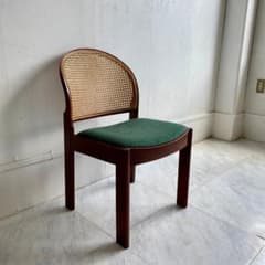 秋田木工 籐張り ダイニングチェア 曲木 椅子 ビンテージ 昭和レトロ