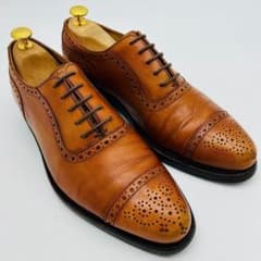 ジャランスリウァヤ ストレートチップ 25.5cm ライトブラウン 内羽根