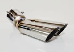 aオールステンレス ネオクラシックデュアルマフラーカッター 下向き用