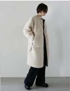 HYKE ロングボアコート ホワイト サイズ1 - メルカリ