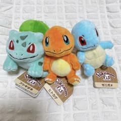 新品タグ付き ポケモン フィット カントー御三家 ヒトカゲ ゼニガメ