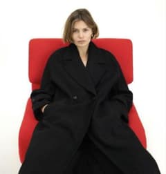 ZARA ザラ ソフトなオーバーサイズコート ブラック M - メルカリ