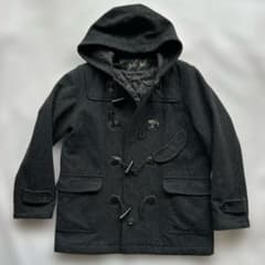 値下げ スクール 通学 ダッフル コート 女性 グレー 9号 EASTBOY