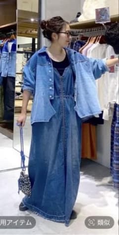 Misayoさんプロデュース】WAYデニムジャンパースカート インディゴ