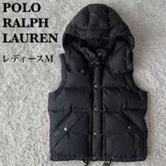 美品】ポロラルフローレン ダウンベスト ポニー刺繍 黒ブラック 21年
