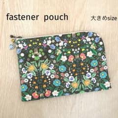 L字ファスナーポーチ【大きめsize】 ユキエモン ハンドメイド - メルカリ