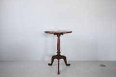 英国アンティーク◇木製チルトトップテーブル/折畳式机サイドテーブル
