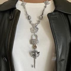 一点物】ジャンポールゴルチエ ネックレス バッファロースカル 南京錠