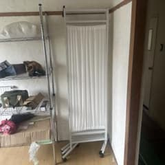 ロウヤ LOWYA スライド式パーテーション ホワイト 2個セット | Shop at