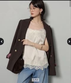 アルページュストーリー レースサテンキャミソール ベージュ - メルカリ