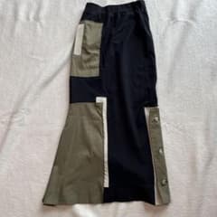 see様専用UN3D. アンスリード パッチワーク ドッキングニットロング