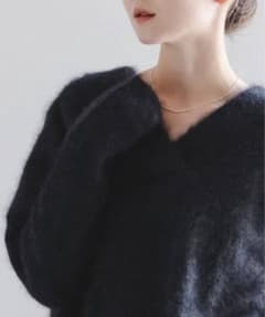 NOBLE ファーニットVネックプルオーバー - メルカリ