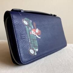 dunhill ダンヒル ボストンブルドッグ オーガナイザー 財布 紺色