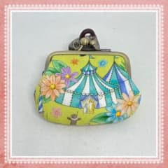 ハンドメイド がま口ミニポーチ ユキエモン デコレーションパーク