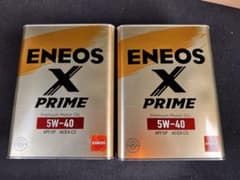 ENEOS X PRIME 5W-40 エンジンオイル 4L2缶 - メルカリ