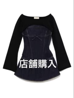 店舗購入！新品 andmary Bonnie denim mini dress - メルカリ