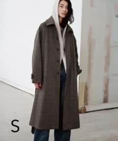 WYM WOOLY HERRINGBONE BALMACAAN COAT - メルカリ