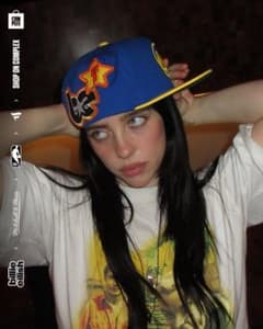 完売品】ビリーアイリッシュ×ウォリアーズキャップMitchell & Ness