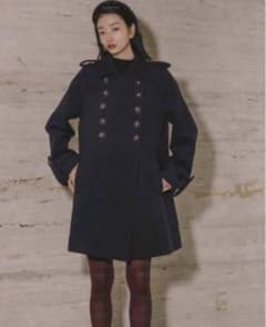 Bibiy Olivia coat ネイビー - メルカリ