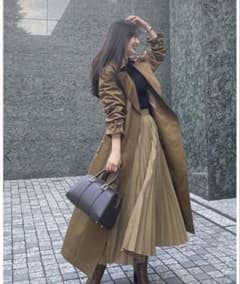 anuans ボリュームスリーブトレンチコート - メルカリ