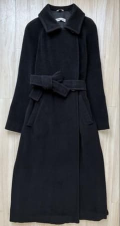 マックスマーラPRISMALEI プリズマレイ黒 ラップコート40着丈122cm