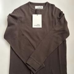 zara soshiotsuki ヘンリーネックワッフルTシャツ ブラウン - メルカリ