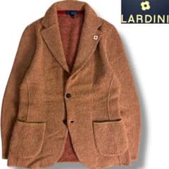 J6367 美品 ラルディーニ キャメルアルパカニットジャケット ブラウン